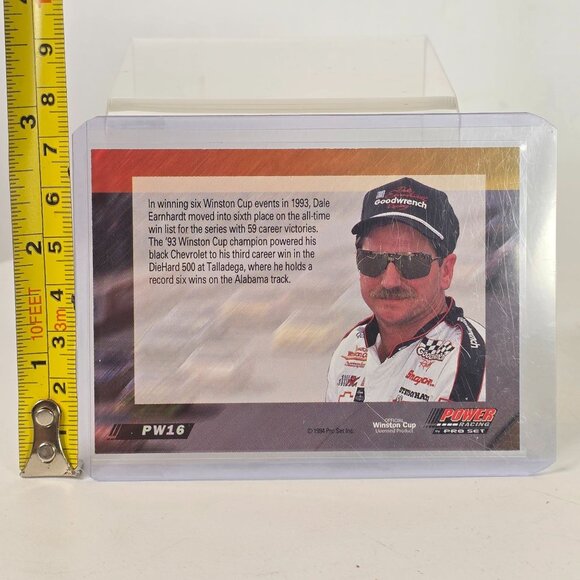 Dale Earnhardt 1994 Pro Set Racing Card PW16 - Picture 7 of 9